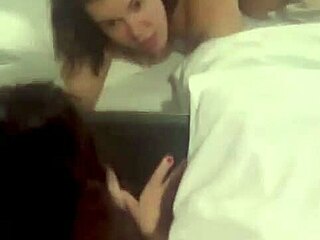 brunette housewife flashes and gets pov massage with fetish humiliation