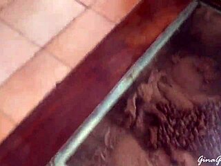 Blonde teen heads to Ibiza for wild adventures, clothes getting ripped in the heat.