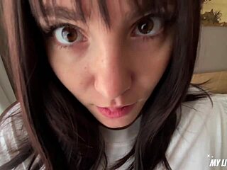 Russian Student Rides Old Man In Dorm Creampie With Loud Moans And Cum Swallow