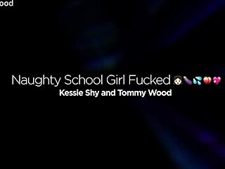 Russian fuck toy Kessie Shy takes rough sex with big cock.