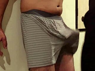 this intense femdom session unfolds as a woman turns a guy's cock and balls into her personal punching bag, slapping and kicking relentlessly.