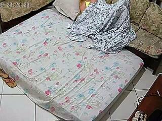 What if you caught Melissa Alecxander masturbating under her blanket secretly?