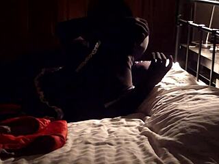 Ready for bound fun in zentai suits as French maid fetish play?