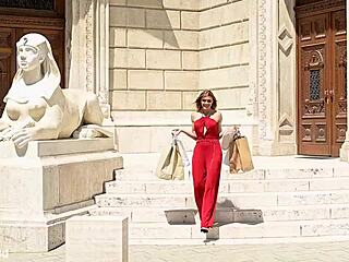 so this rich wife kitana lure casually talks her hubby into a dp threesome with her personal driver. they go all out with anal, double penetration, and cumshots in the bedroom.