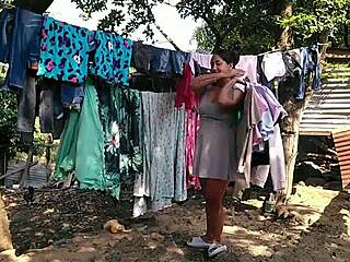 we're fulfilling the pregnant foreman's wife's whims since she's craving lesbian sex with me at the farm.