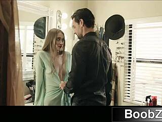 Gorgeous Model Getting Naked For Deepthroat Blowjob Riding Tight Pussy On Big Cock