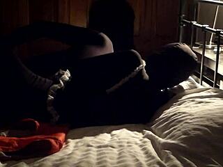 Ready for bound fun in zentai suits as French maid fetish play?