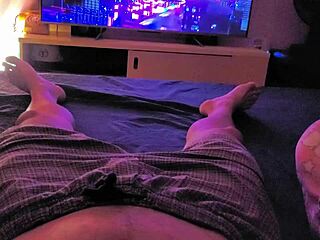 i'm the stepmom giving a handjob to orgasm with my long nails in pov