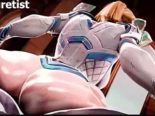 kiriko deepthroats hard cock while getting bald pussy sucked and thicc fat ass emma frost takes anal fucking from venom