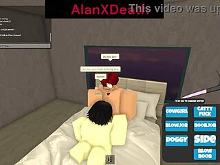 She started sucking my cock with her boobs out but the Roblox admin interrupted the blowjob fun