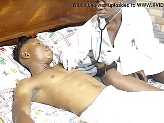 Naughty Nurse Jessica TS Treats Patient with Big Cock and Wet Pussy Action!