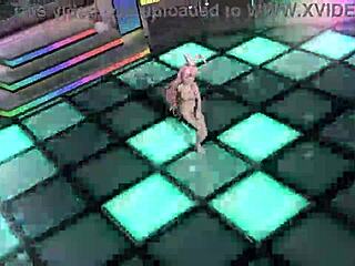 Megurine luka vocaloid in love project diva with full nude bunny costume and big tits 😍