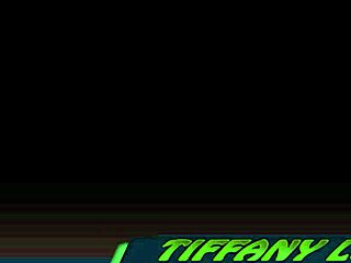 Glamourous goddess Tiffany Love plays with her puffy wet pussy using dildo in solo masturbation 😍