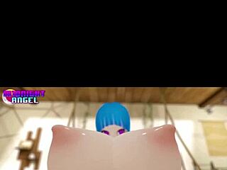 3D Fantasy Chick with Huge Expanding Boobs Moaning in POV