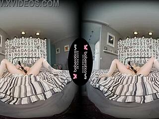 hey, check out solo teen brunette lana tylor masturbating in vr with that shaved pussy vibe 😏