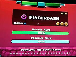 fingerdash to the sound of venom and the adventurers in geometry dash game
