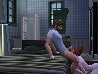 Step Daughter Gets Down And Dirty For Step Dad