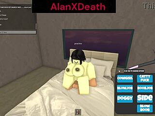 She started sucking my cock with her boobs out but the Roblox admin interrupted the blowjob fun