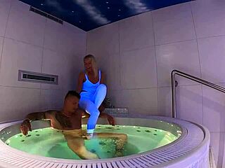 Thomas J shares home time with tattooed blonde Claudia Mac.