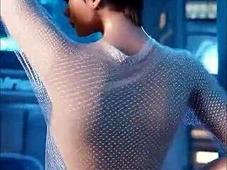 In this 3d animation overwatch scene tracer rides dildo for intense masturbation in uncensored hentai style.