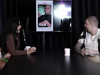 Brazilian swingers in lingerie reveal breasts and pussy during tinder match game with sheer red