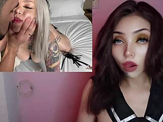 horny blonde latina takes anal creampie in pov with intense orgasm and big tits bouncing