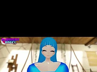 3D Fantasy Chick with Huge Expanding Boobs Moaning in POV