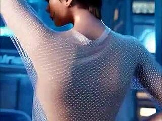 In this 3d animation overwatch scene tracer rides dildo for intense masturbation in uncensored hentai style.