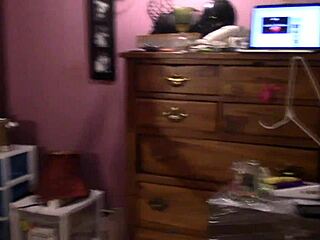 Sexy little 18+ kitten Theory dances in homemade video with garter belt and thong. She teases by ripping panties during striptease.