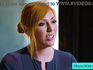 Big tit blonde masseuse lauren phillips describes a relaxing nuru massage to client david lee