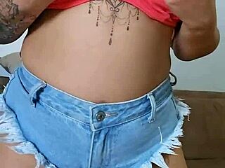 prostitute dances wildly like she's in heat during exhibitionist flashing