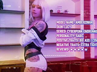 Amberzinha as Lucy from Cyberpunk Edgerunners Takes Big Cock in Cosplay Pov