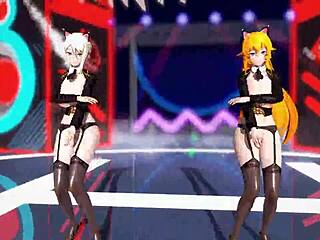 Big ass and tits on lady in black transparent lingerie