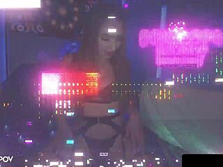 Brunette babe Penelope Kay takes deep pussy pounding in doggystyle and missionary