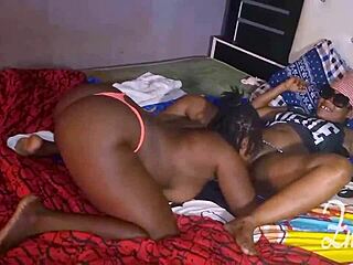 I love feeling my ass bounce during hot lesbian pussy play fun