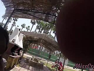 Real Flash - Naked In The Public Park Touching Stepfathers Cock While Strangers Watch