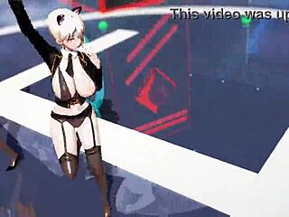 Big ass and tits on lady in black transparent lingerie