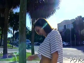 Why does this legal age teen couple get so nasty in hardcore pov fucking?