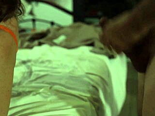 Oh wow, this French amateur in leather pants and satin lingerie gets her pussy pounded doggystyle with anal plug closeups!