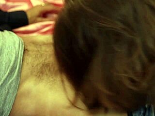 french amateur in leather dress lace corset satin lingerie gives rimming blowjob pussy fucking with dirty talk cumshots