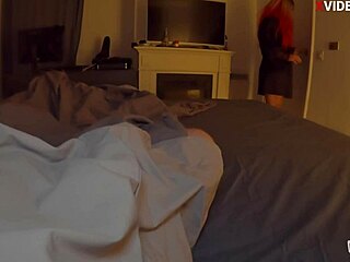 madrastra and hijastro shared a bed, where he got everything from the hot milf with anal creampie and fisting.