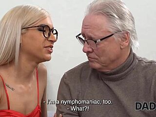 kleptomaniac sex maniac watches blonde girlfriend with old father in law