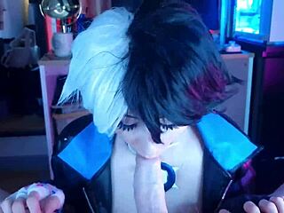 Pervy Roommate Wanted To See My Luna Snow Cosplay So I Dominated Him With Riding And Creampie In Dorm Trailer