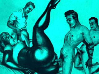 Vintage art from antique retro collection