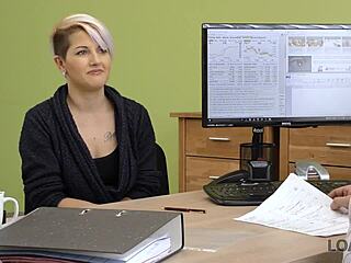 Czech Teen Interview Turns Into Hidden Cam Office Encounter For Cash With Licking And POV Action