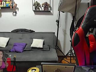 Athletic babe babysitter with big ass hairy pussy and big clit gets fucked in close up by black guy while cuckold husband watches on phone, face covered in cum