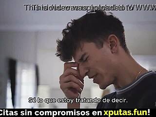 Cute blonde stepmom in lingerie lets her stepson fuck her tight pussy. Intense homemade creampie action unfolds in taboo European encounter.