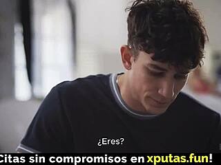 Cute blonde stepmom in lingerie lets her stepson fuck her tight pussy. Intense homemade creampie action unfolds in taboo European encounter.