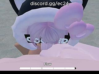 Deepthroat Blowjob And Rough Anal Fucking With Slutty Roblox Girl On Beach