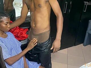 petite teen 18+ takes that bbc stepbrother cock deep while parents at work